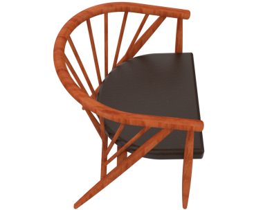 Kahverengi bacaklı modern sandalye