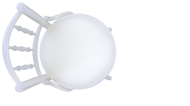 Beyaz arka planda beyaz bir kase var. 3d oluşturma.