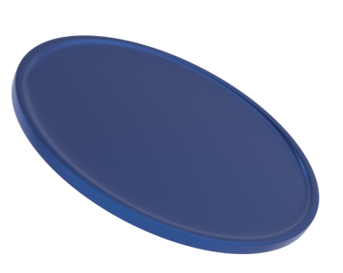 mavi yuvarlak çerçeve beyaz arkaplanda izole.