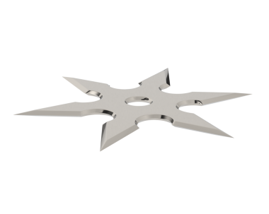 Beyaz arka planda gümüş kılıç