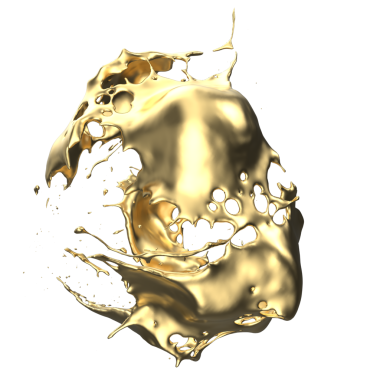 Siyah üzerine altın sıçrama