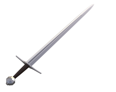 Ortaçağ silahının 3 boyutlu resmi