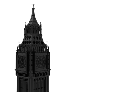 Siyah arka planda büyük Ben
