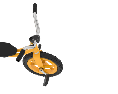 bisiklet beyaz arkaplanda izole edildi