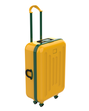 bavul seyahat izole simgesi