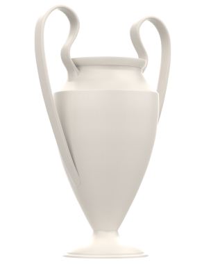 3D gerçekçi futbol kupası.