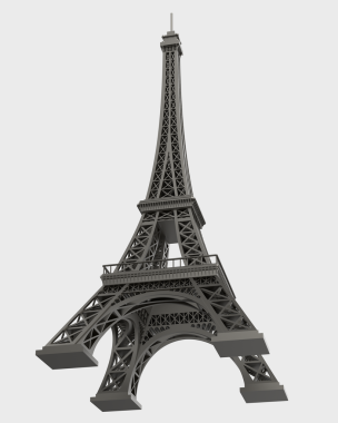 Paris 'te Eyfel' in 3D model kulesi