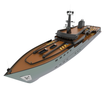 Bir geminin 3cg görüntülemesi