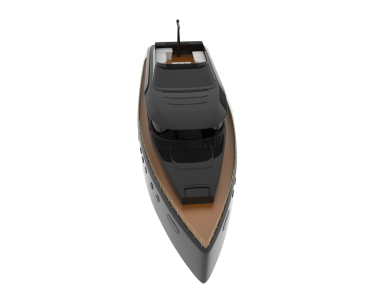 Tekne beyaz arka planda izole edilmiş. 3d illüstrasyon