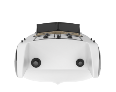 Sanal gerçeklik kulaklık beyaz arka plan ile