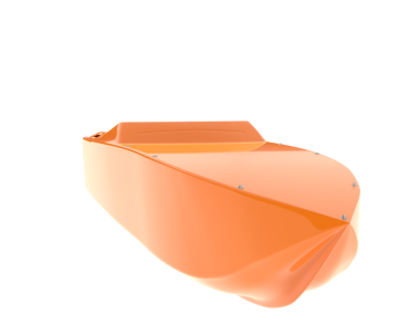 Beyaz arkaplanda bir tekne.