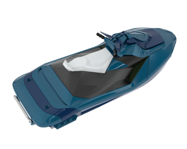 Beyaz arka planda bir arabanın 3 boyutlu resmi