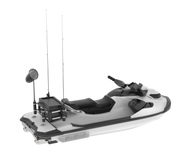 Tekne beyazda izole edilmiş. 3D görüntüleme - 3d illüstrasyon