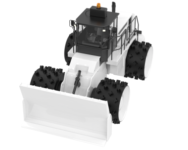 Beyaz arkaplanda izole edilmiş yansıtıcı bir kolun 3 boyutlu görüntülenmesi