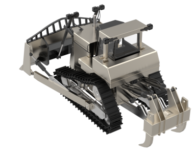 Beyaz arka planda izole edilmiş robotik kol. 3d oluşturma