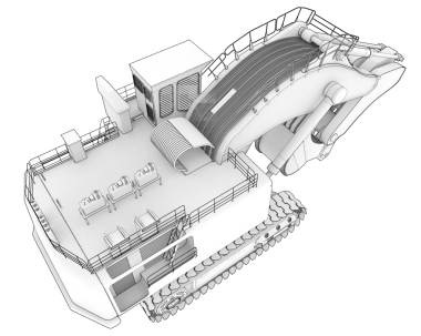 Gemi büyük boyutta, küçük bir gemi ve küçük bir gemi, açık denizli bir gemi.