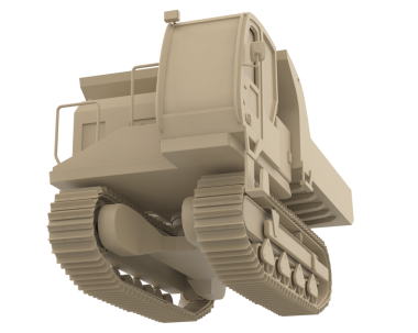 Bilgisayar, beyaz üzerine izole edilmiş bir hava aracının görüntüsünü oluşturdu. 3 boyutlu resimleme.