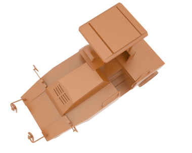 Beyaz arka planda altın bir yatağın 3 boyutlu çizimi