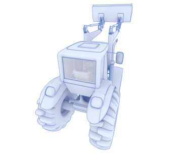 Robot robot robot, 3 boyutlu çizim, illüstrasyon