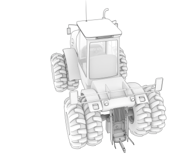 Siyah arkaplanda bir robotik kolun 3 boyutlu canlandırması