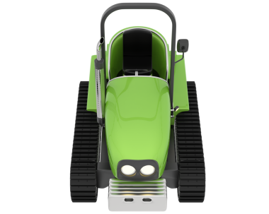 yeşil elektrikli araba beyaz arkaplanda izole edildi