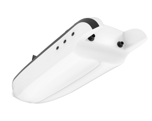 Beyaz arka plan üzerinde izole elektrikli scooter