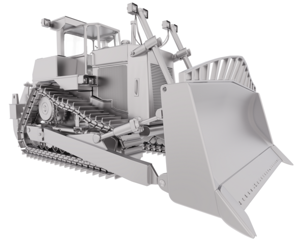 modern makine beyaz arkaplanda izole edildi 3 d illüstrasyon - 3 d