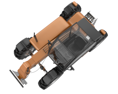 Siyah arkaplanda izole edilmiş yansıtıcı bir nesnenin 3 boyutlu görüntülenmesi