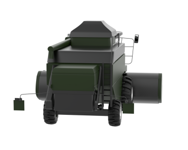 Beyaz arka planda askeri tank