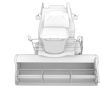 Üç boyutlu modern astarlı bir arabanın dış hatları izole edilmiş beyaz garajı.