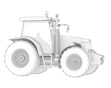 Çekici siyah bir arkaplanda izole edildi