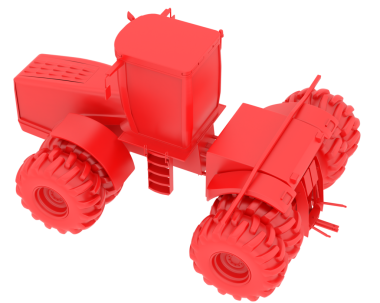 modern oyuncak kırmızı traktör