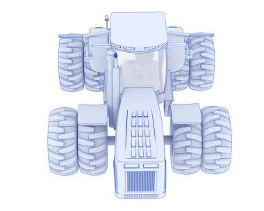 Siyah arka planı olan bir robotun 3 boyutlu resmi