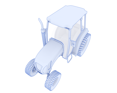 Beyaz arka planda izole edilmiş beyaz bir arabanın 3 boyutlu görüntüsü