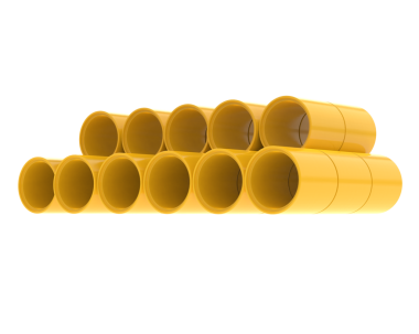 Beyaz zemin ile izole edilmiş büyük bir plastik varilin 3 boyutlu görüntüsü