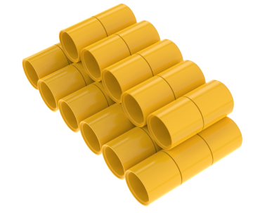 Boş boruların 3 boyutlu görüntüsü