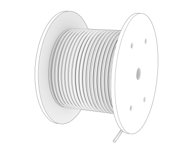 tek bir beyaz ipliğin vektör görüntüsü