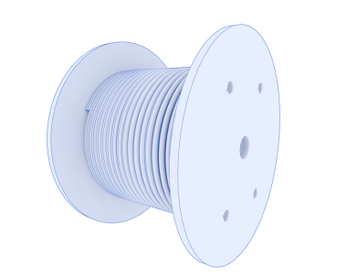 Siyah arkaplanda izole edilmiş tek bir beyaz plastik kapağın 3 boyutlu görüntülenmesi