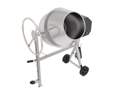 Beyaz arka planda izole edilmiş elektrik karıştırıcısı. 3d oluşturma