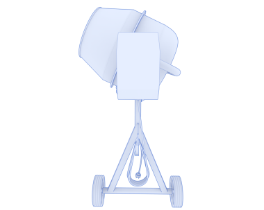 Beyaz bir lambanın 3 boyutlu görüntüsü