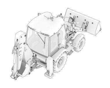 Koyu arkaplanda yansıtıcı bir arabanın 3 boyutlu yansıması