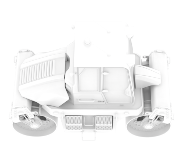 beyaz arkaplandaki araba ışığı 3 boyutlu görüntüleme