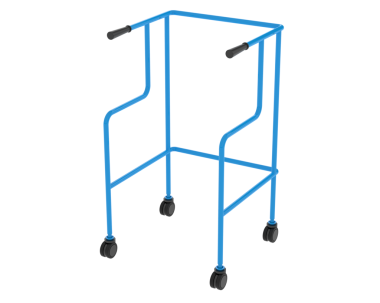 mavi metal bisiklet arabası
