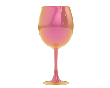 Beyaz arka planda bir bardak şarap.