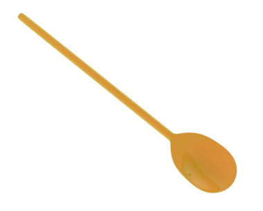 kaşık simgesi, çizgi film tarzı