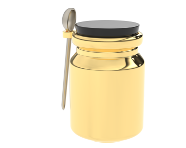 Saplı altın kavanoz