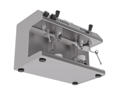 Beyaz arka planda izole edilmiş bir bilgisayar ana kartının 3 boyutlu görüntüsü