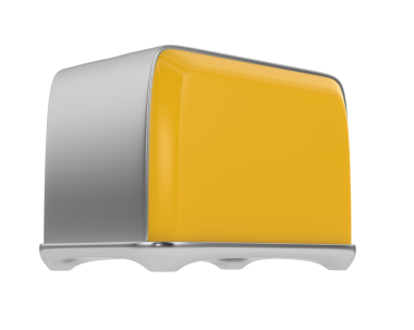 Beyaz arkaplanda boş sarı kutu izole edildi