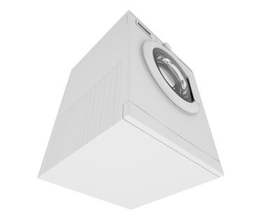 Şeffaf arkaplanda çamaşır makinesi   