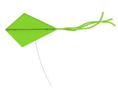 Yeşil yay. vektör illüstrasyonu